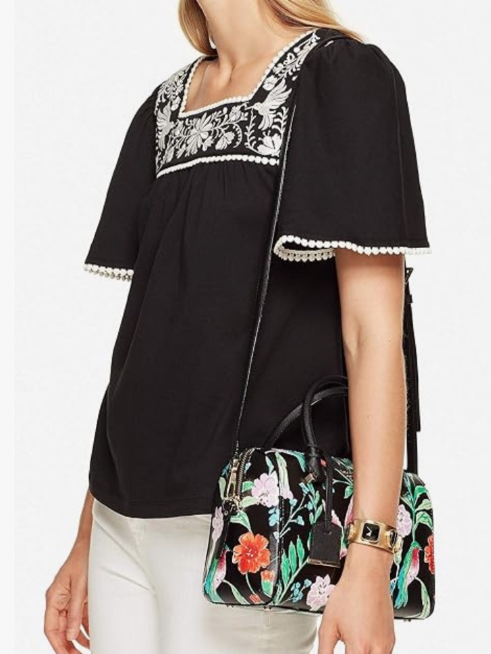NWT Kate Spade Cameron floral mini satchel bag